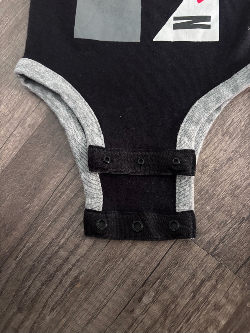 Jordan Black One-Piece with Gray Trim and Pink Jumpman - Picture 2 of 4
